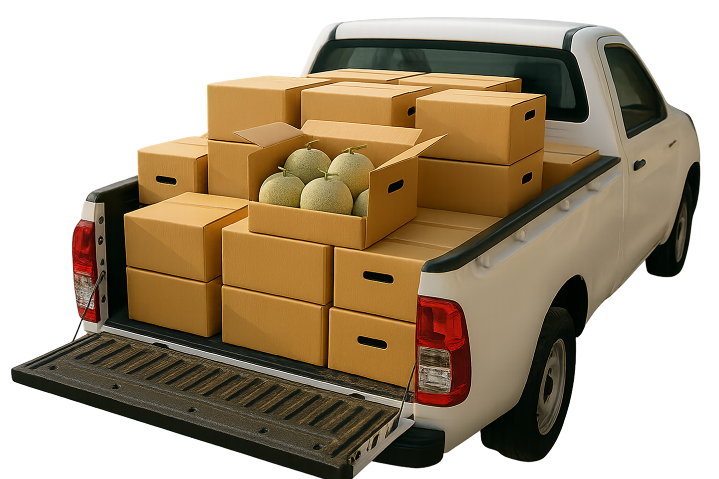 Mobil Pickup Pengangkut Buah Melon